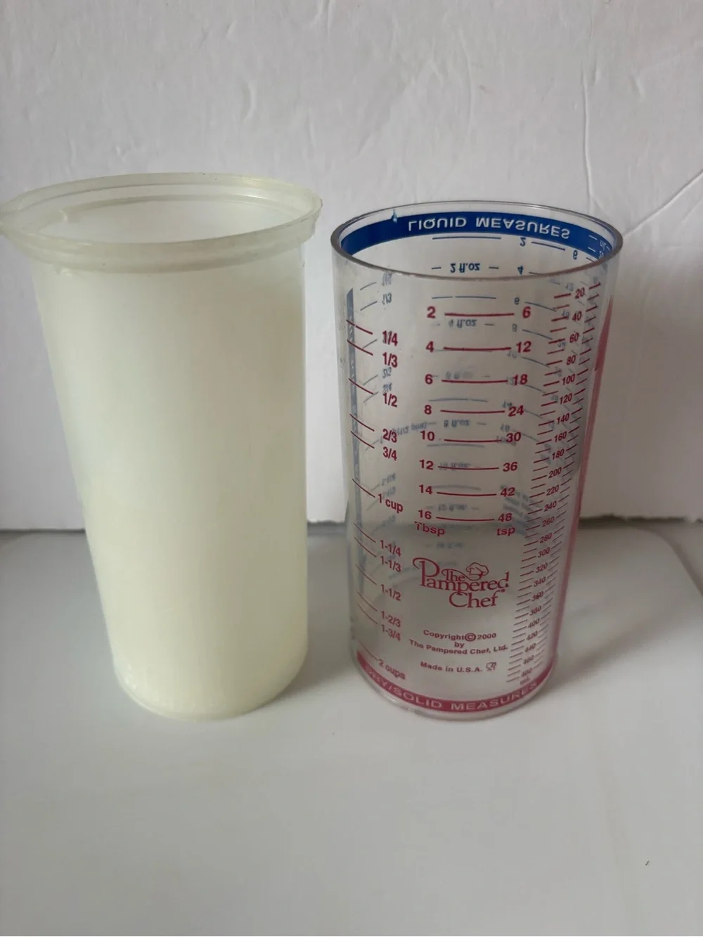 Pampered Chef Measure All 2 Cups Measuring Tool For Dry, Solids, Liquids